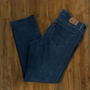 Levi's Women's Dark Blue Straight Jeans